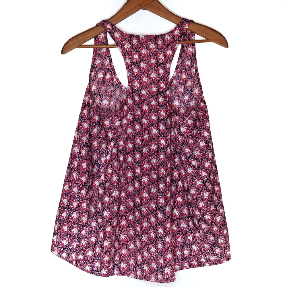 Racerback High-Low Tank Top Blouse Small